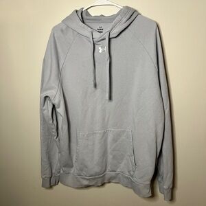 Under Armour size XL hoodie grey with white logo